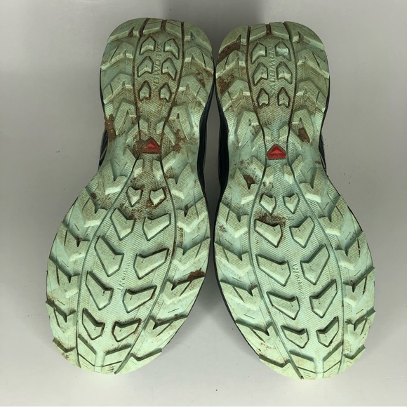 salomon hiking shoes women size 6.5 blue color walking comfort - Picture 10 of 11